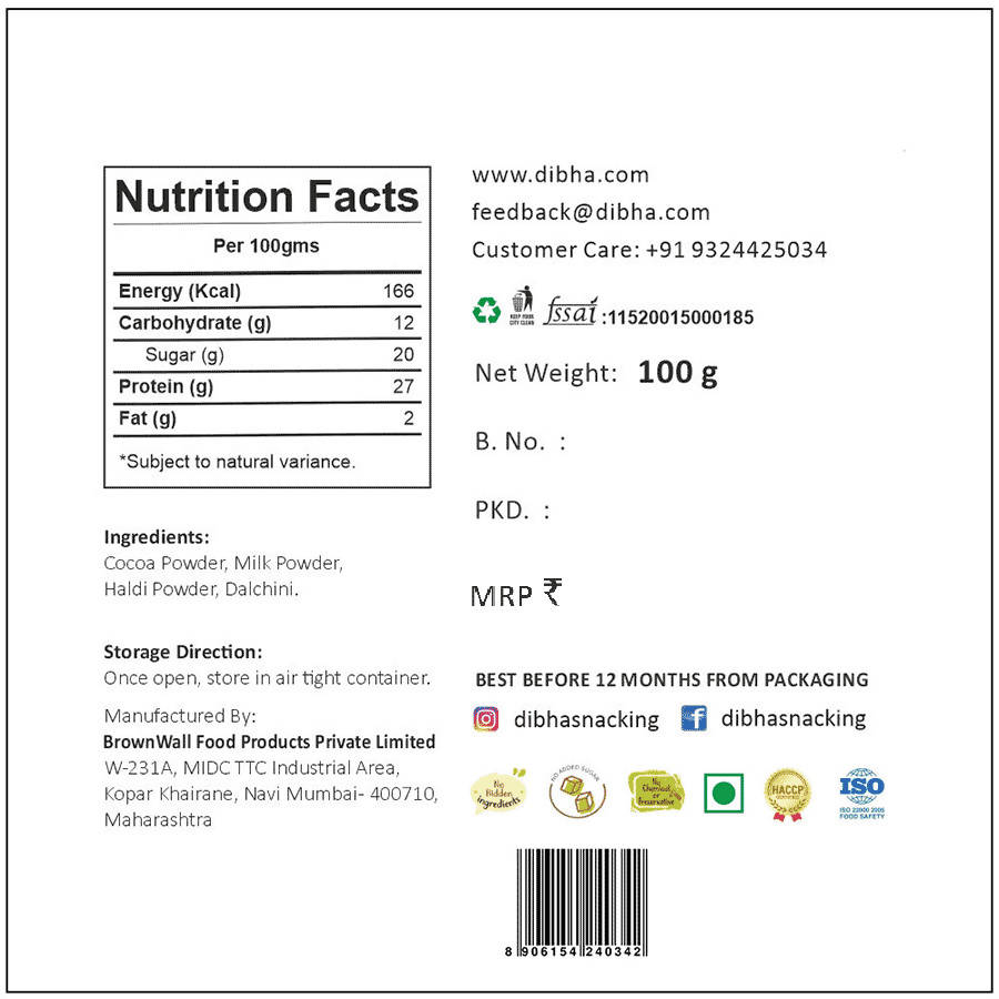Dibha Nanima Ke Nuskhe Hot Chocolate Powder