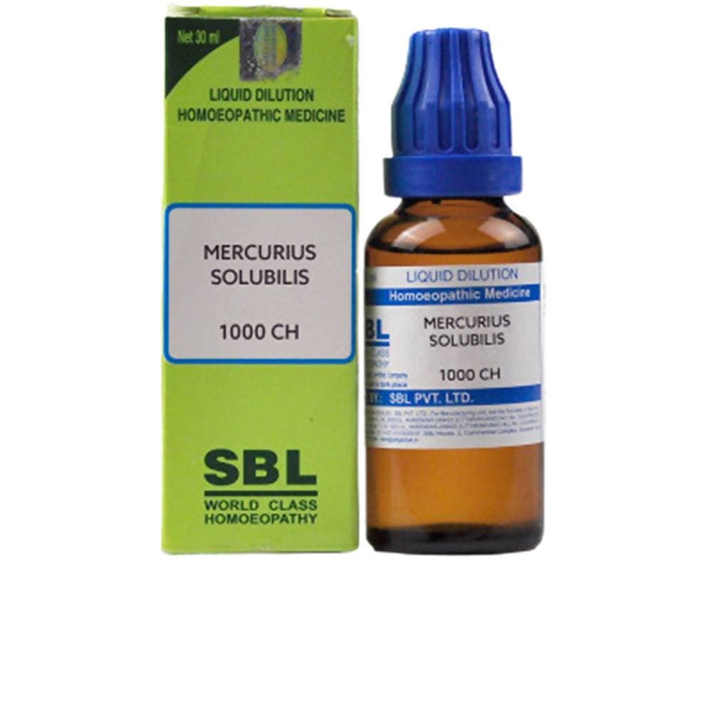 SBL Homeopathy Mercurius Solubilis Dilution 1000 CH