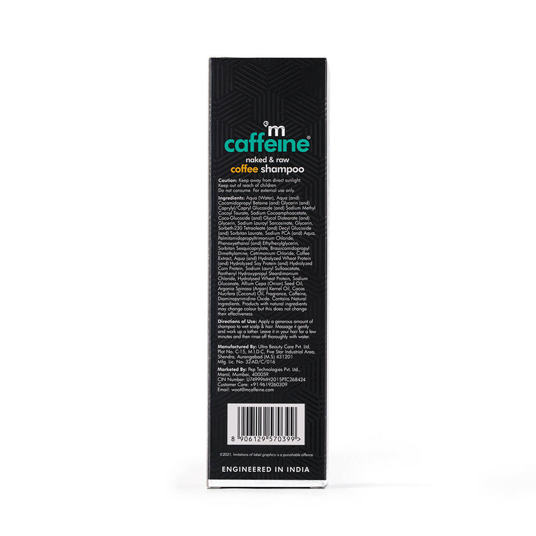 mCaffeine Raw Coffee Shampoo - Distacart