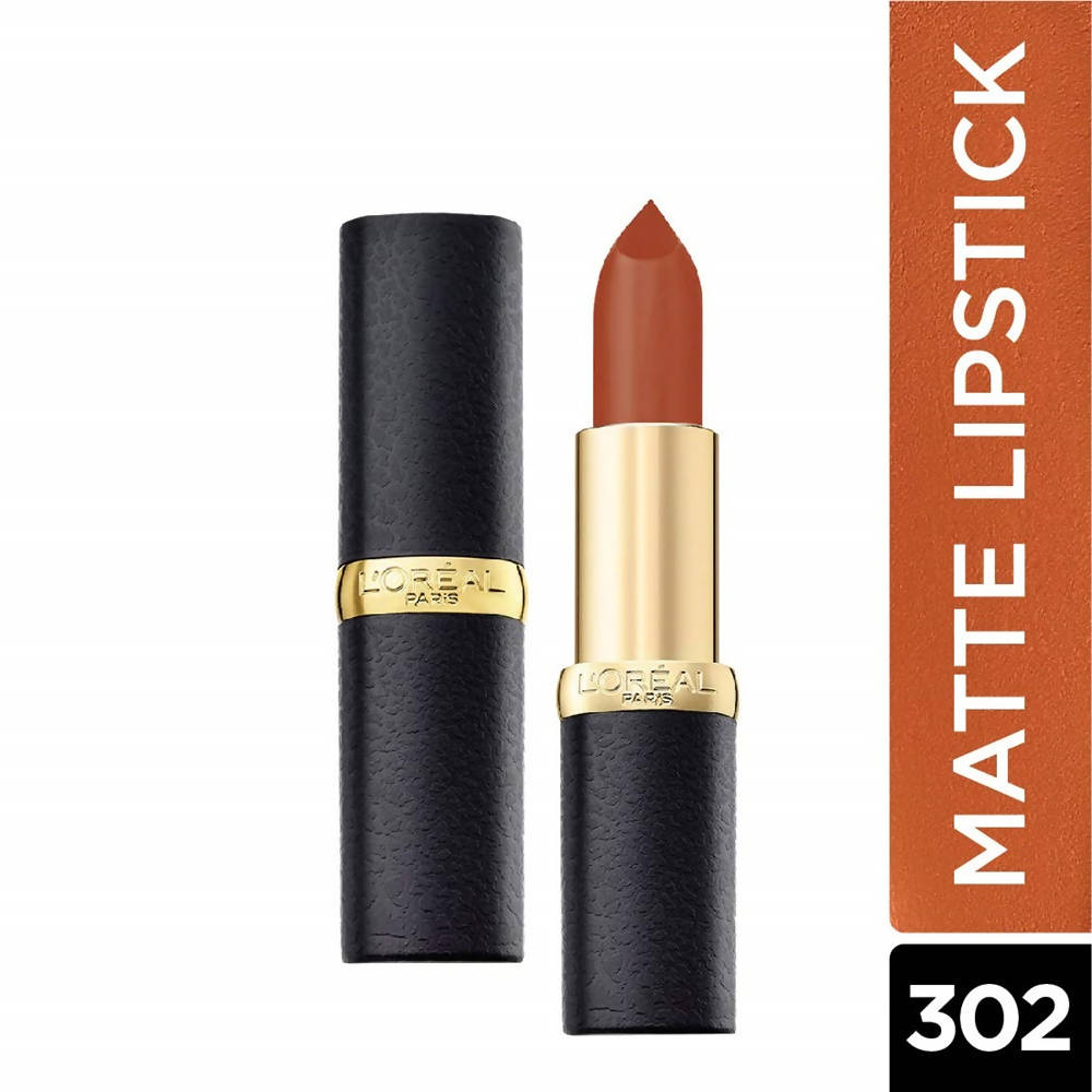 L'Oreal Paris Color Riche Moist Matte Lipstick - 302 Rock on Fire - Distacart