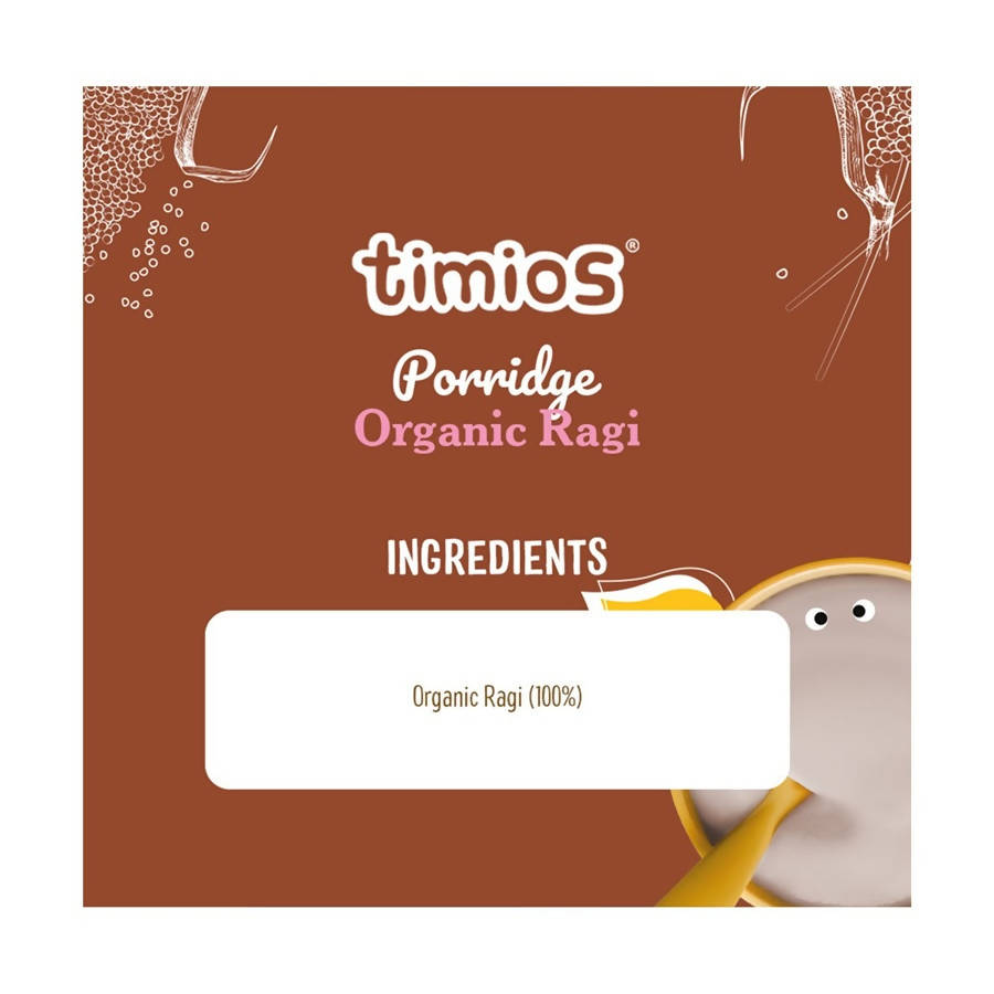 Timios Organic Ragi Porridge Ingredients
