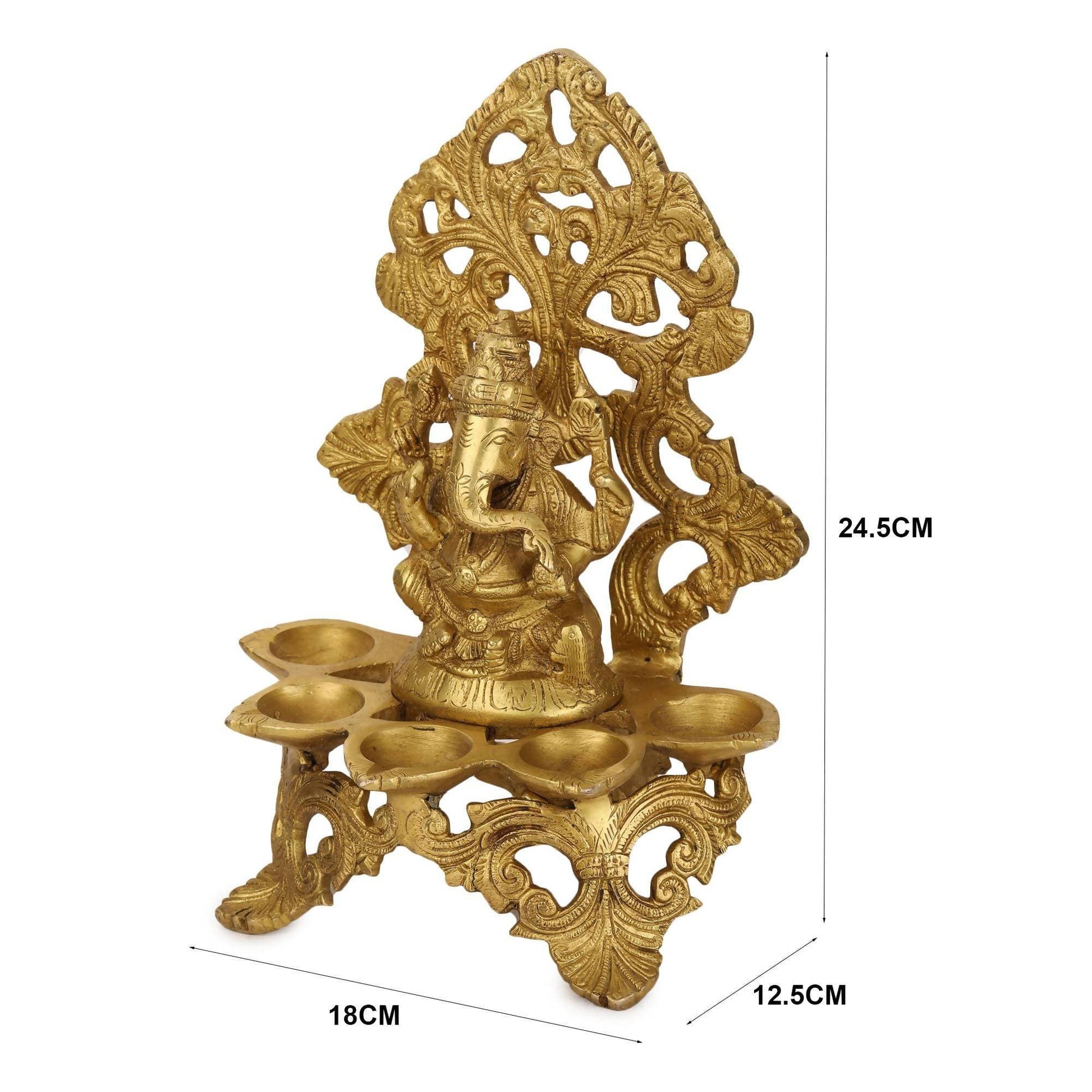 Devlok Panchdeep Ganpati Idol - Distacart