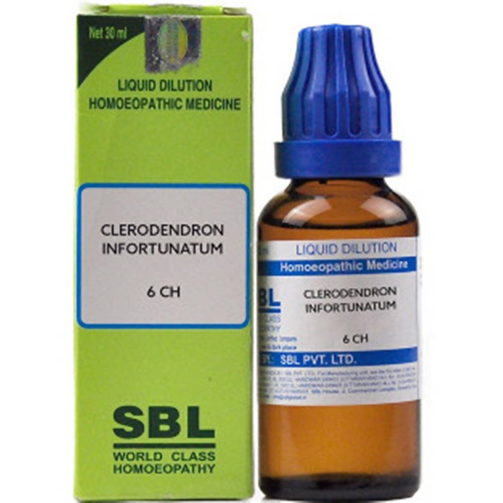 SBL Homeopathy Clerodendron Infortunatum Dilution 6 CH