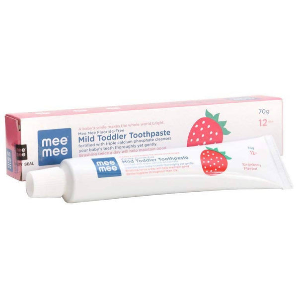 Mee Mee Fluoride-Free Mild Toddler Toothpaste - Strawberry Flavor