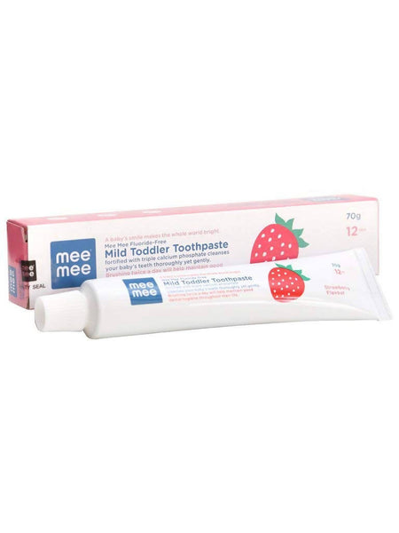 Mee Mee Fluoride-Free Mild Toddler Toothpaste - Strawberry Flavor
