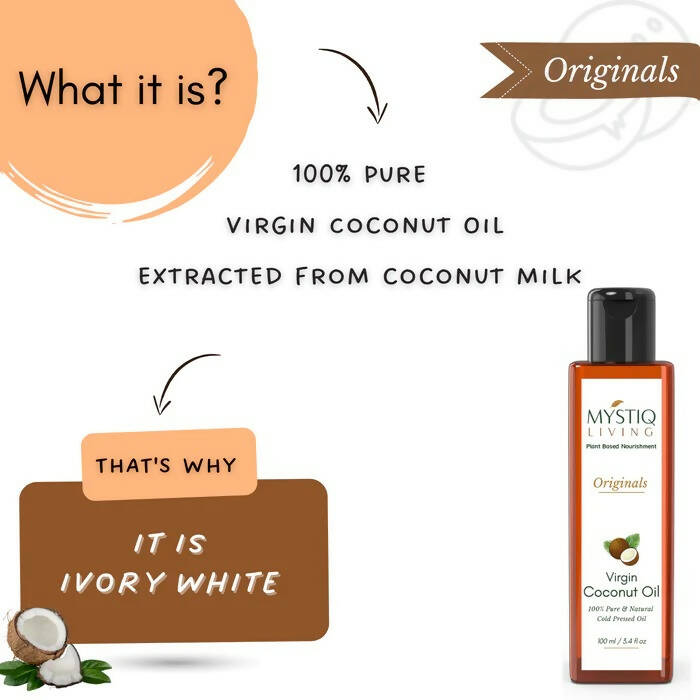 Mystiq Living Originals Virgin Coconut Oil - Distacart