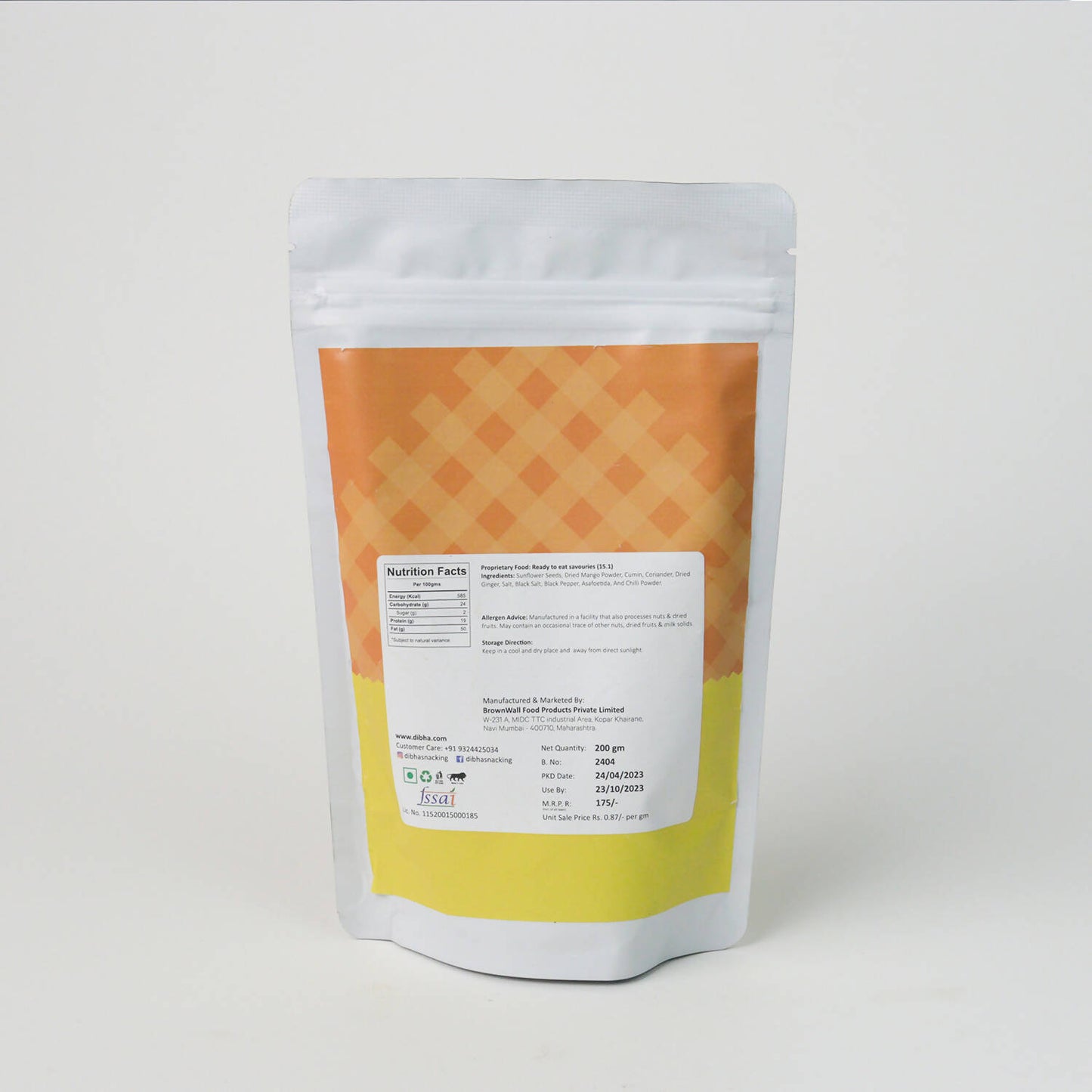 Dibha - Honest Snacking Masala Sunflower Seeds - Distacart
