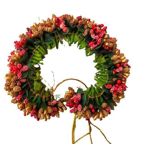 Red & Gold Pollens Hair Veni