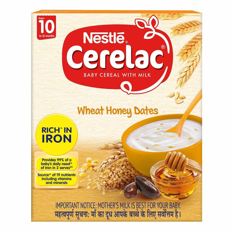 Nestle Cerelac Baby Cereal with Milk - Wheat Honey Dates - Distacart