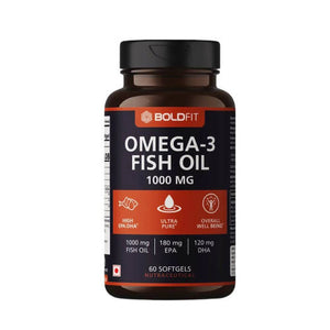 Boldfit Omega 3 Fish Oil 1000mg Softgels - Distacart