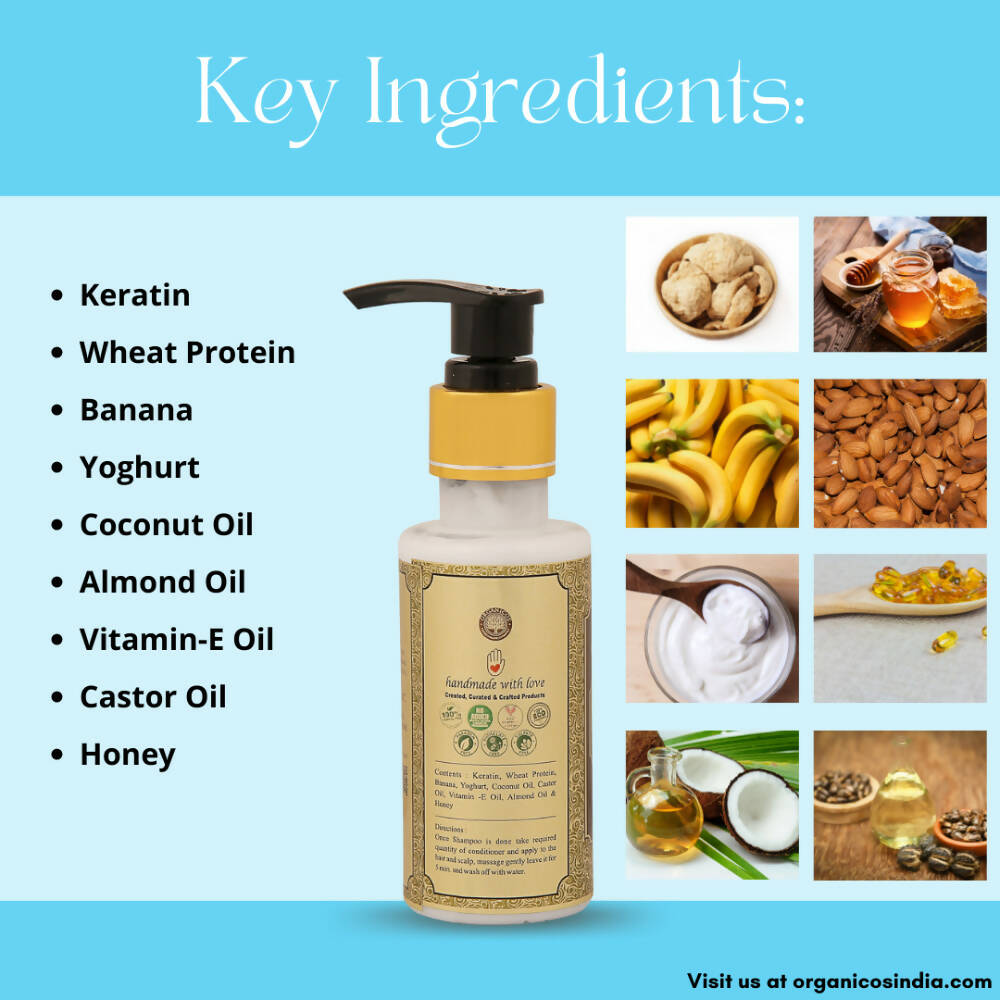 Organicos Smoothening & Anti Frizz Hair Conditioner - Distacart