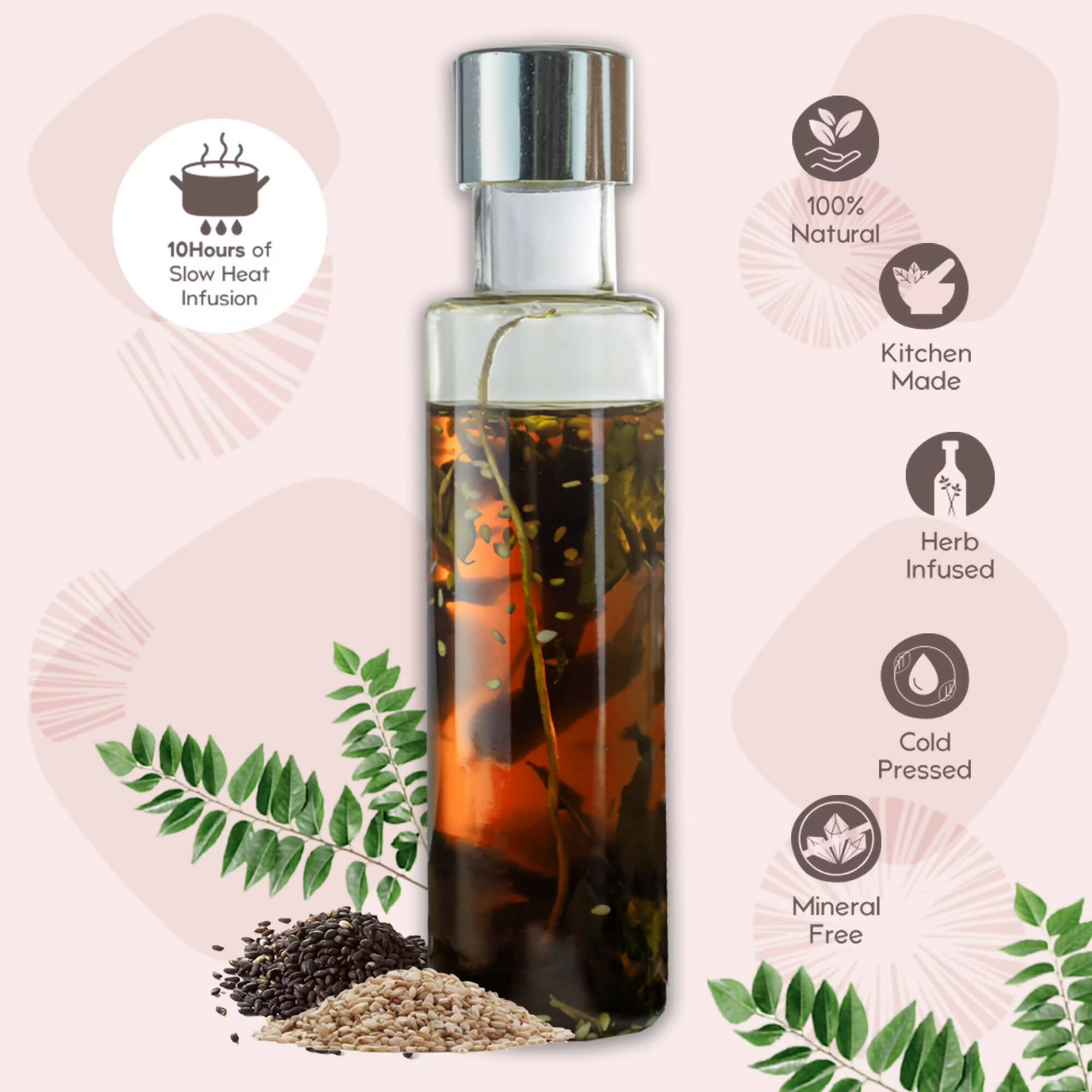 Nat Habit Curry Sesame Summer Hair Oil - Distacart