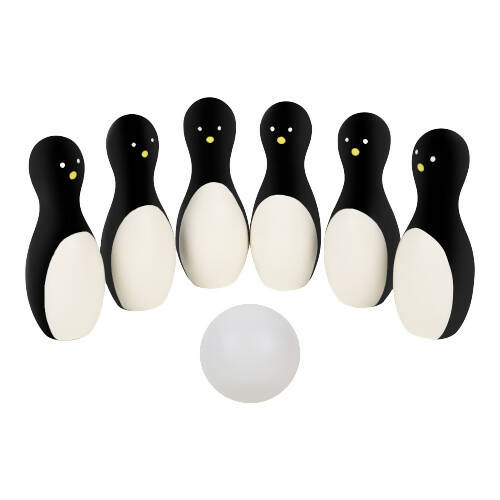 Matoyi Wooden Penguin Bowling Set For Kids - Distacart