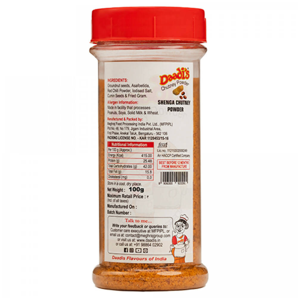 Daadi's Shenga Chutney Powder - Distacart