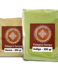 Thumbnail for Kalagura Gampa Henna Leaves Powder And Indigo Leaves Powder Combo