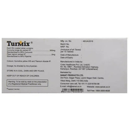 Sanat Turmix Tablets - Distacart
