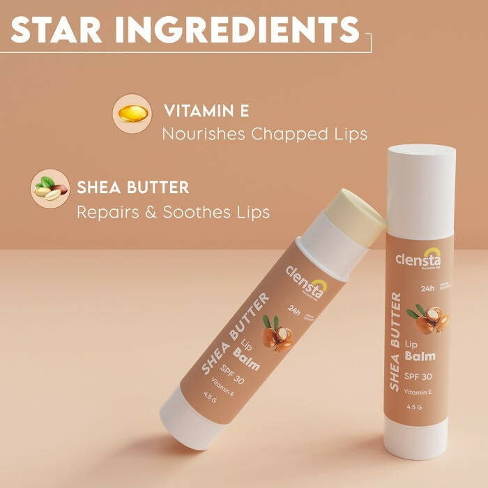 Clensta Shea Butter Lip Balm to Repair & Moisturize Chapped Lips - Distacart