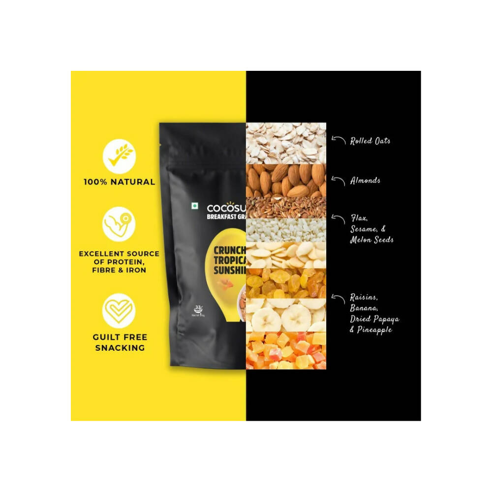 Buy Cocosutra Crunchy Tropical Sunshine Breakfast Granola Online. Buy Cocosutra Crunchy Tropical Sunshine Breakfast Granola Online.