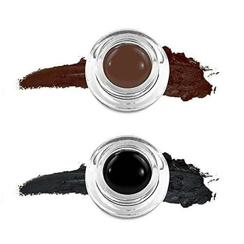 Favon Music Flower Pack Of Black and Brown Gel Eyeliners - Distacart