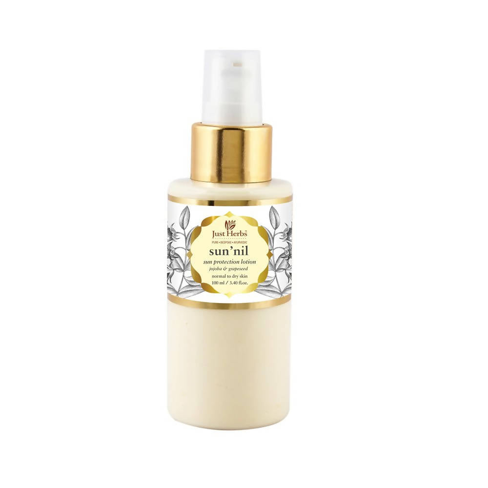 Just Herbs Sun Nil Jojoba-Grapeseed Moisturising Sun Protection Lotion - Distacart