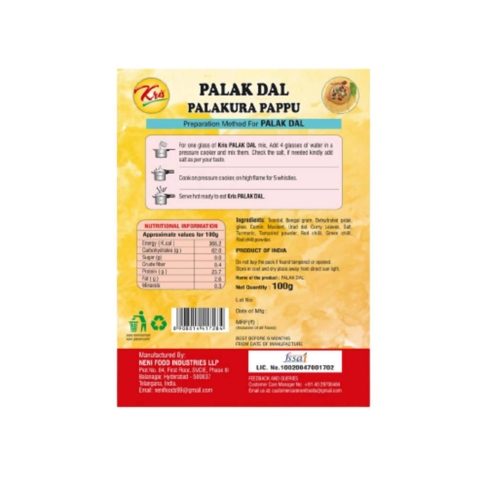 Kris Palak Dal Ready Mix - Distacart