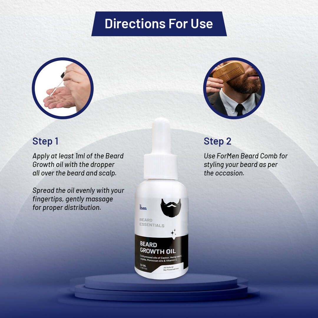 ForMen Beard Growth Oil with Anti-Itch and Anti-Dandruff - Distacart