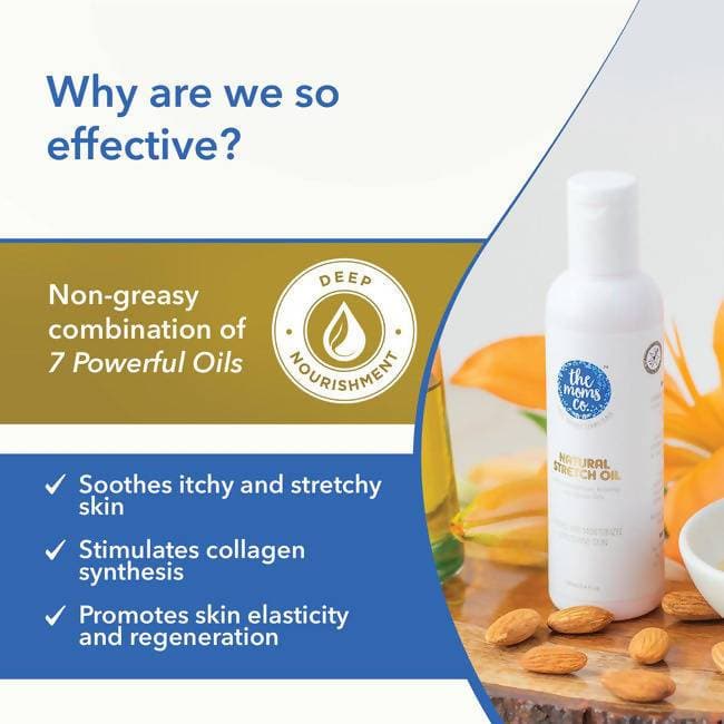 The Moms Co Natural Stretch Oil - Distacart
