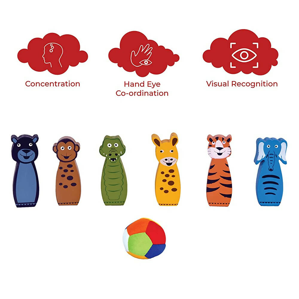 Desi Toys Jungle Bowling Game - Distacart