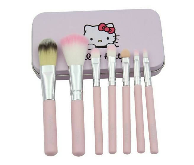 Favon Pack of 7 Hello Kitty Professional Makeup Brushes with Case - Distacart