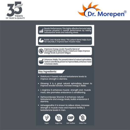 Dr. Morepen Testo Boost Tablets - Distacart