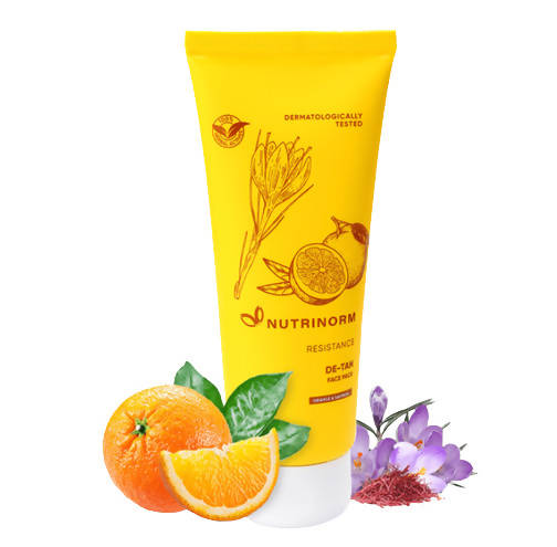 Nutrinorm Resistance Orange Saffron De-Tan Face Pack - Distacart