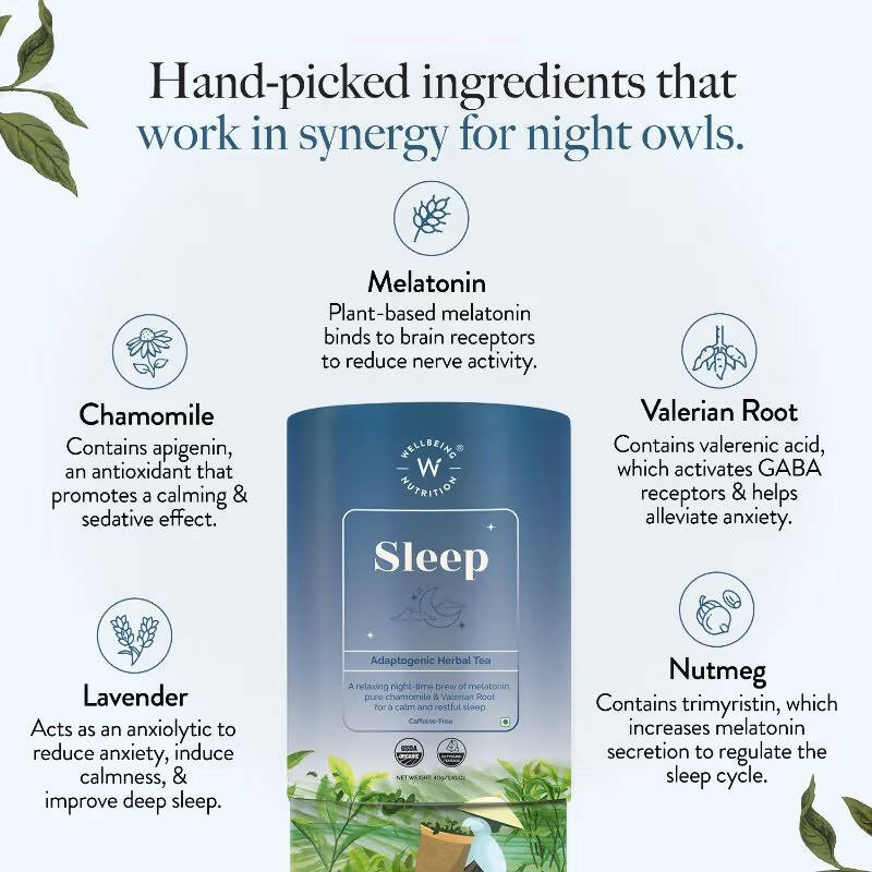 Wellbeing Nutrition Sleep Tea - Distacart