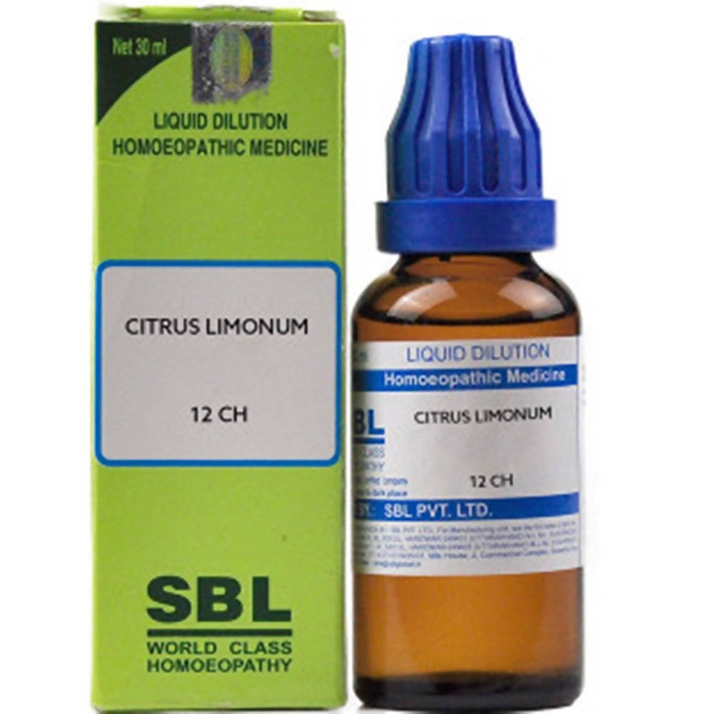 SBL Homeopathy Citrus Limonum Dilution 12 CH