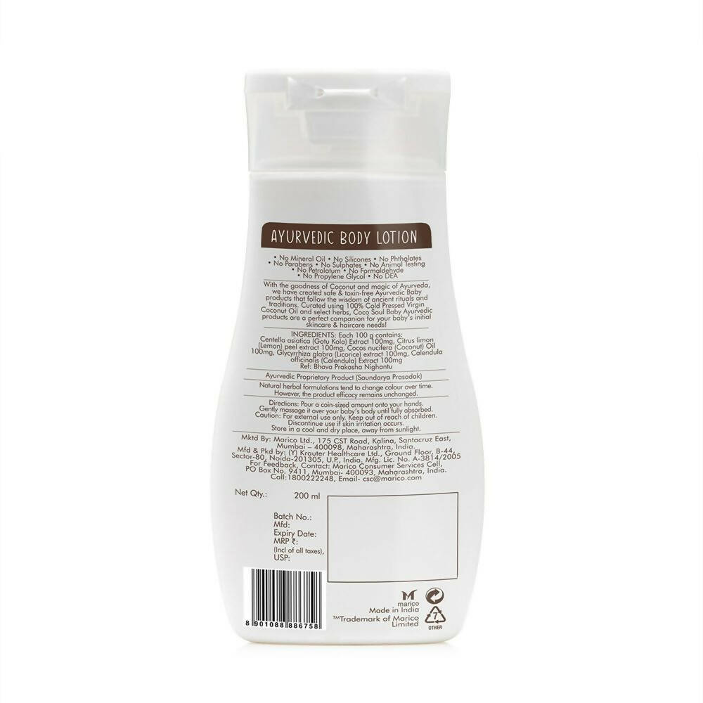 Coco Soul Baby Ayurvedic Body Lotion - Distacart