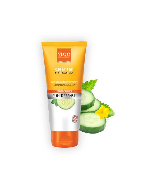 VLCC Clear Tan Fruits Face Pack with Cucumber Extract - Distacart
