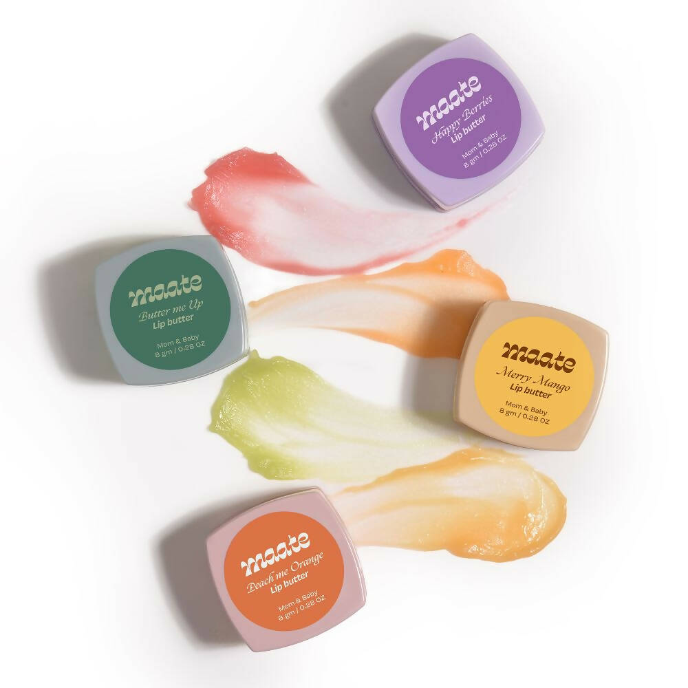 Maate Lip Butter | Packed with Vitamin C For Ultra Moisturized Lips | Enriched with Peach And Orange - Distacart