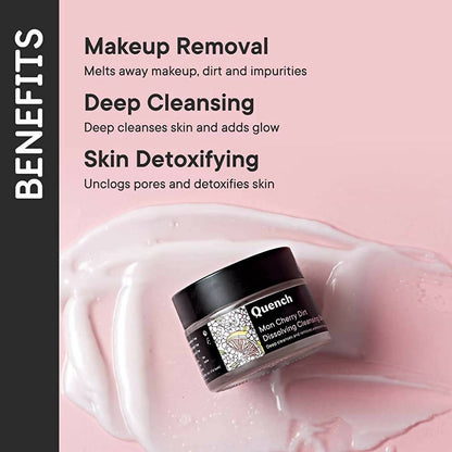 Quench Botanics Mon Cherry Dirt Dissolving Cleansing Balm - Distacart