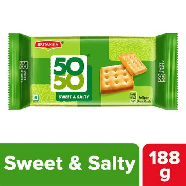 Britannia 50-50 Sweet & Salty Biscuits - Distacart