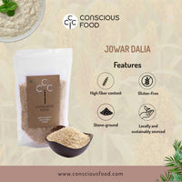 Thumbnail for Conscious Food Organic Split Sorghum (Jowar Dalia)