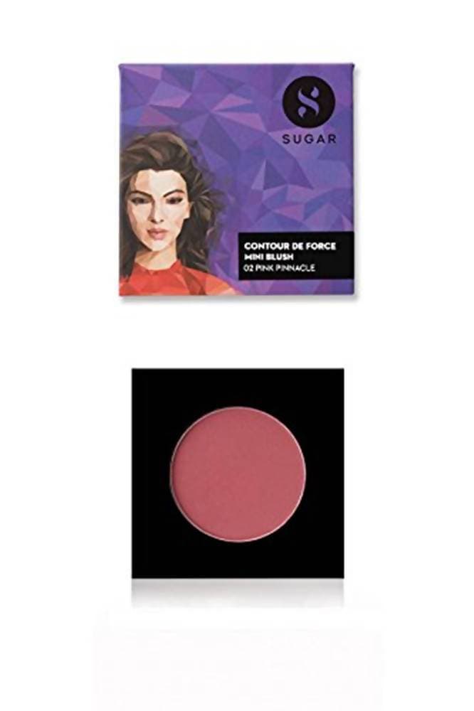 Sugar Cosmetics Contour De Force Mini Blush - 02 Pink Pinnacle - Distacart