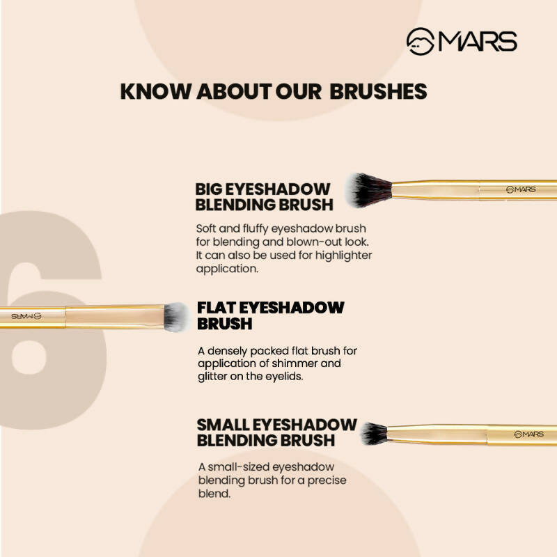 MARS Artist's Arsenal Brush Set (6 pcs) - Distacart