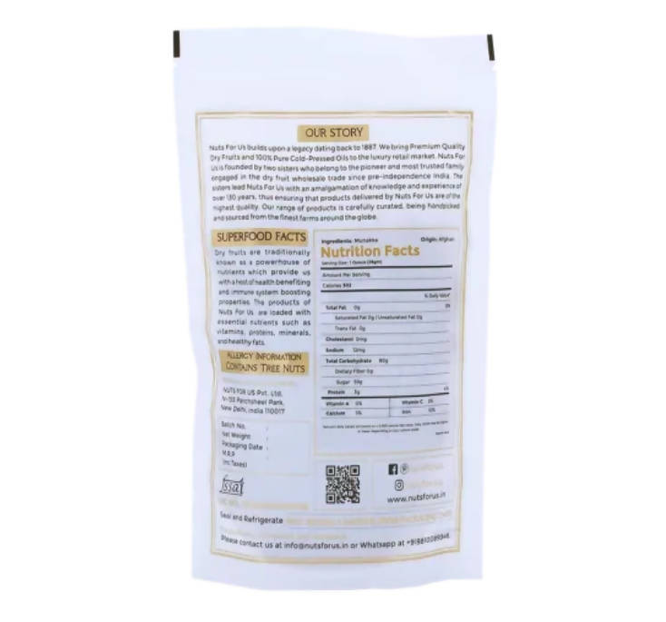 Nuts For Us Afghani Munakka (Raisins) - Distacart