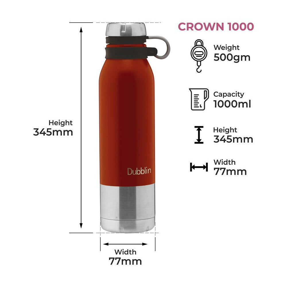 Dubblin Crown Vacuum Bottle - Distacart