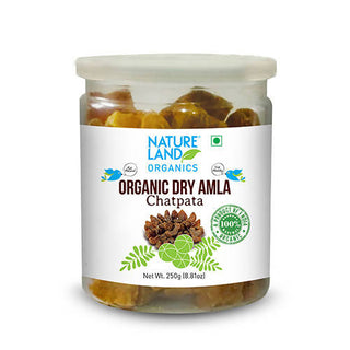 Nature Land Organics Dry Amla Candy Chatpata - Distacart