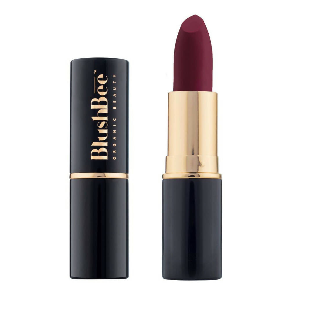 BlushBee Organic Beauty Lip Nourishing Vegan Lipstick - Wine Waltz - Distacart