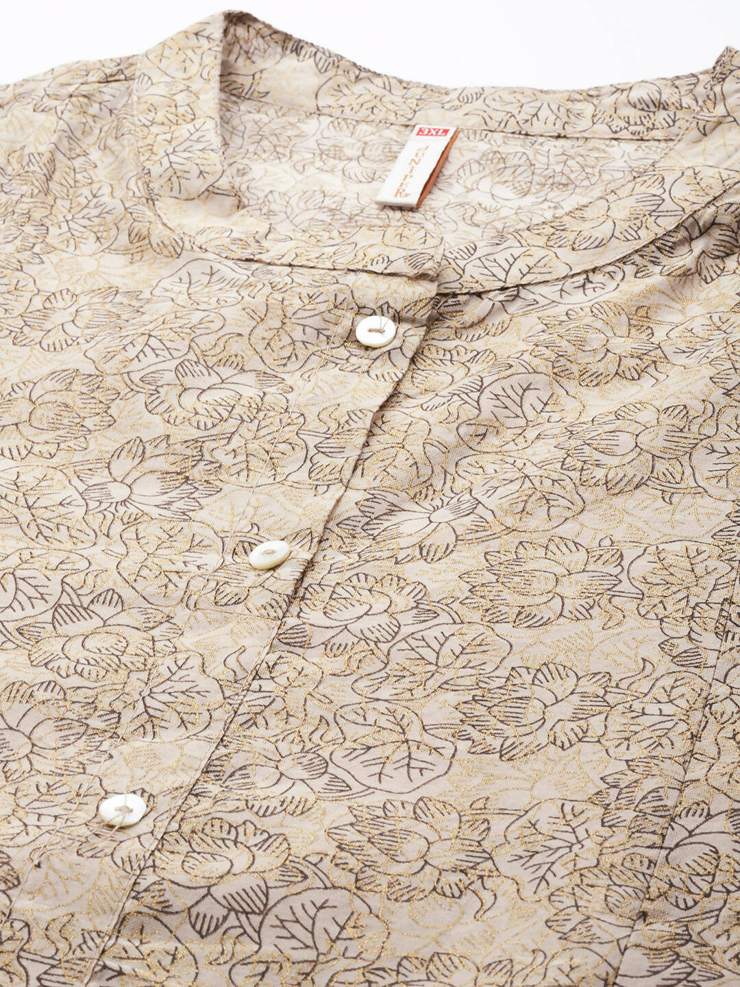Juniper Women`S Beige Rayon Festive Wear Printed Anarkali Kurta - Distacart
