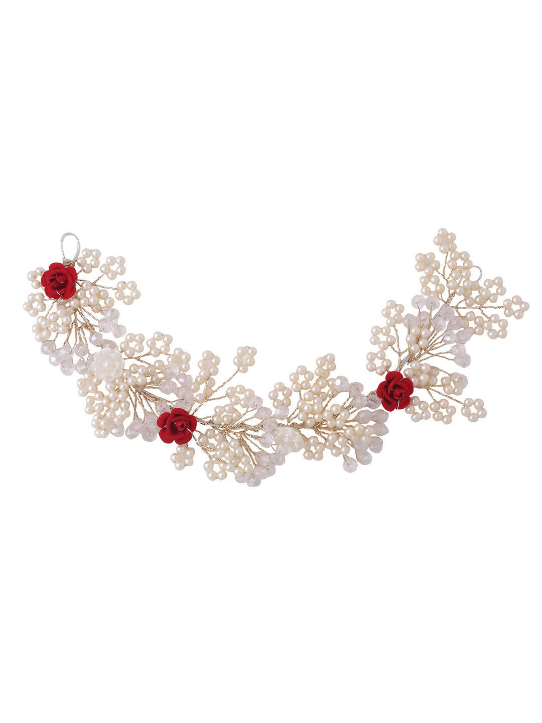 NVR Women's Embellished Beaded Hair Accessory Set - Distacart