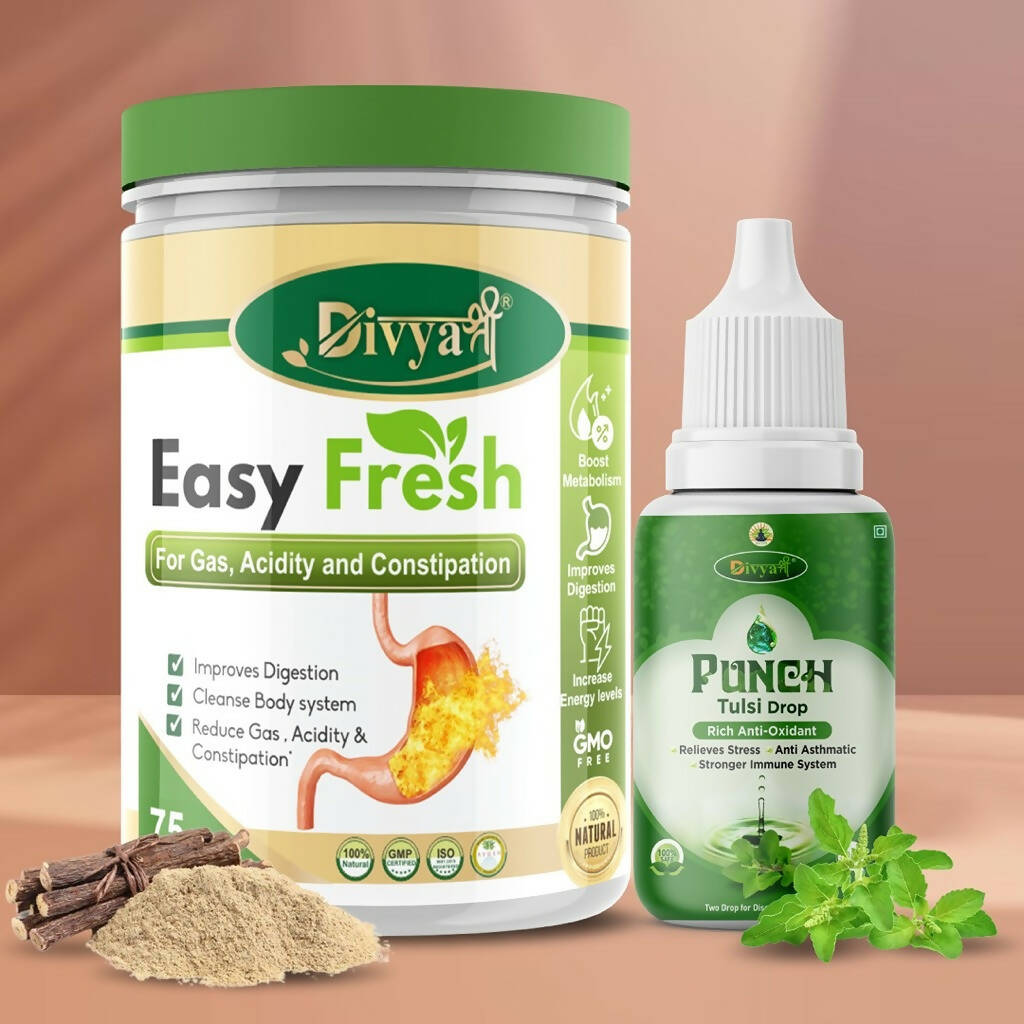 Divya Shree Easy Fresh Powder and Punch Tulsi Drop Combo - Distacart