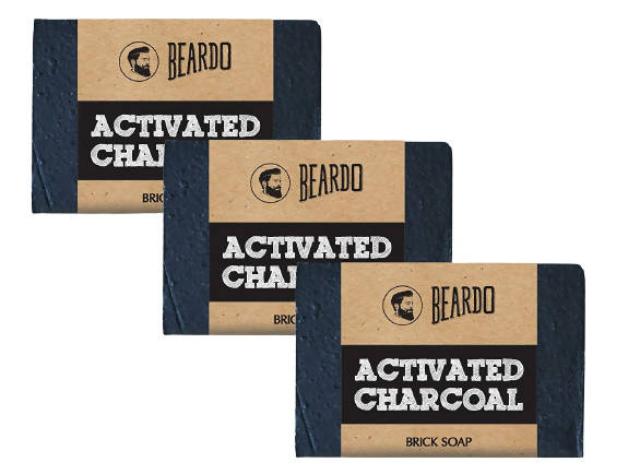 Beardo Activated Charcoal Brick Soap - Distacart
