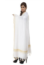 Thumbnail for Mominos Fashion Moeza Slub Cotton Off White Dupatta